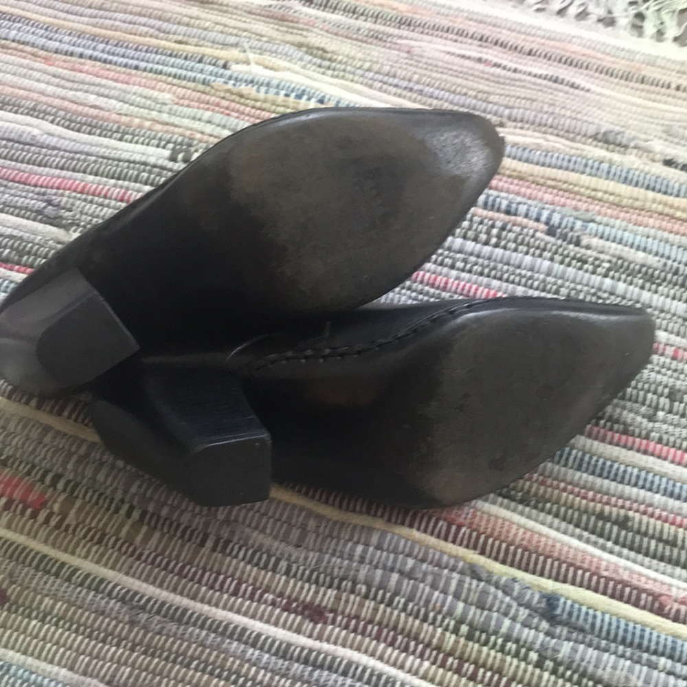 EUC Black FRYE Phoenix Western Stack Heel Mule 7.5 - Picture 6 of 8